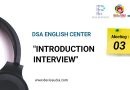 Meeting 03 : “Introduction Interview”